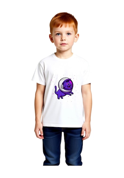 Paybuy Çocuk Uzay Macerası Astronot Kedi Baskılı Tişört Rahat Kesim Günl beyaz Paybuy Çocuk Uzay Macerası Astronot Kedi Baskılı Tişört Rahat Kesim Günl beyaz