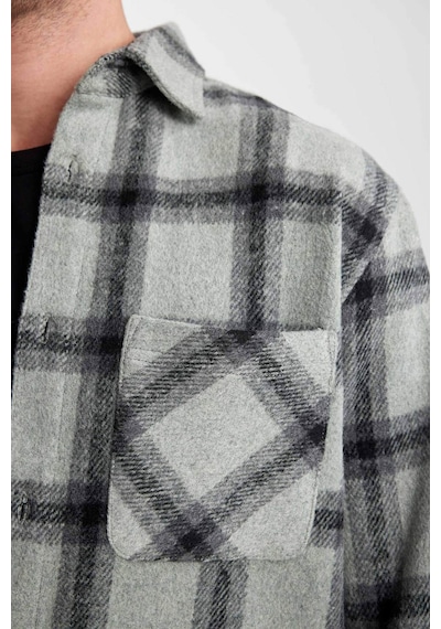 DeFacto   Regular Fit Kareli Oduncu Uzun Kollu Gömlek A5517AX23AUGN1102
