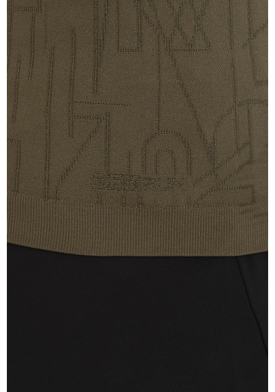Maraton Active Slimfit Erkek Bisiklet Yaka Kısa Kol Koşu Haki T-Shirt 821075-Haki