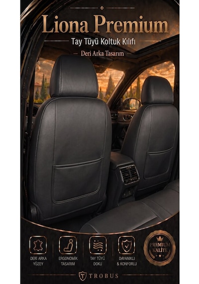 Dacia Dokker Combi 2012-2021 Araca Uyumlu Premium Tay Tüyü Koltuk
