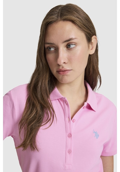 U.S. Polo Assn. U.s. Polo Assn. Kadın Pembe Tişört Basic 50321818-vr041