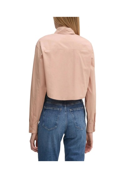 Calvin Klein Woven Label Cropped Shırt Çok Renkli