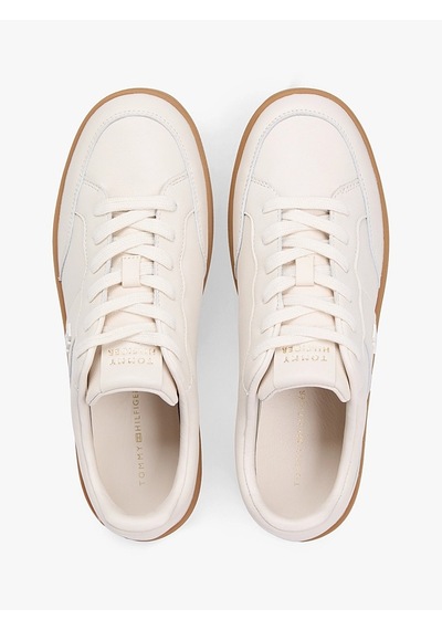 Tommy Hilfiger Th Herıtage Court Sneaker Ltr Kadın Bej Sneakers - Fw0fw09028