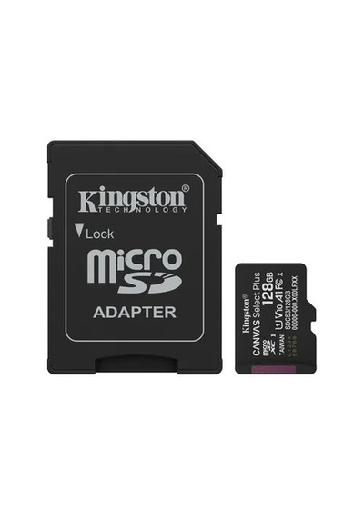 Kıngston 128gb Microsdxc Canvas Select Plus Gen3 150mb/s A1 Card + Adapter 740617348453
