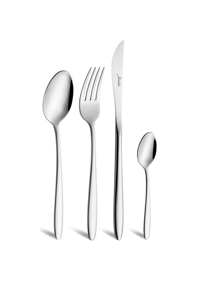 Jumbo 2003 24 Parça 6 Kişilik Tatlı Çatal Kaşık Bıçak Takımı Çelik Çelik