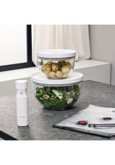 Zwıllıng Fresh & Save Bowls Vakumlu Saklama Kabı Başlangıç Seti, Cam, M/l, 9 Parça Diğer