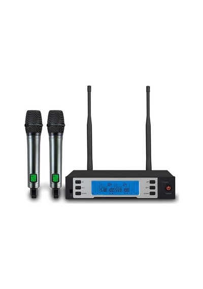 Camimarket C-2200ee Uhf Kablosuz Çift El Mikrofonu