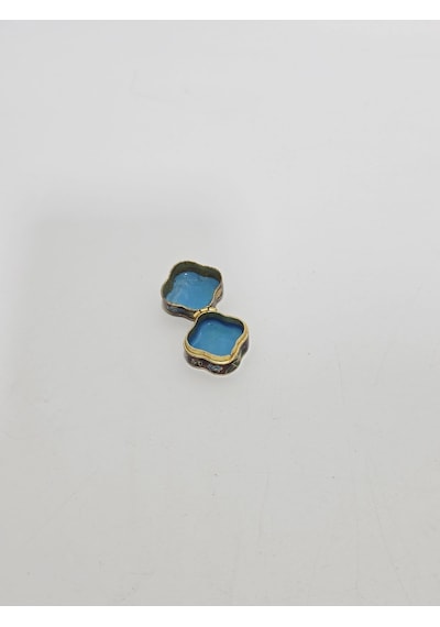 Antika Cloisonne Minyatür Kutu 2,2x2,2cm 103
