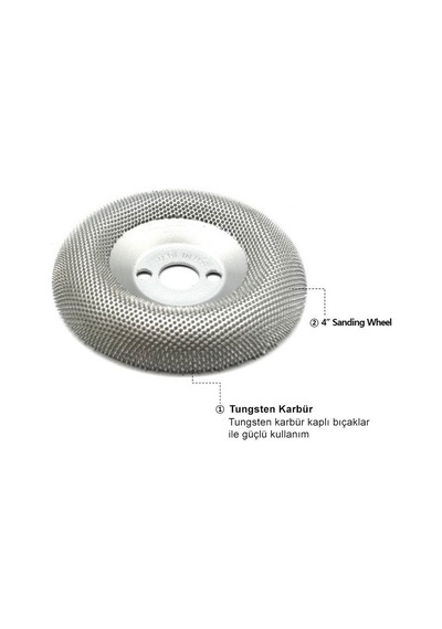 Manpa Mp21 17 4 Sanding Wheel 100 Mm Ahşap Törpü Zımpara