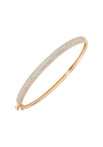 Sembolgold- Altın Rose Kelepçe 3 Sıra Taşlı Modeli