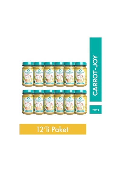 Organik Ek Gıda Carrot-joy 100 G Meyve-Sebze Püresi 12'li