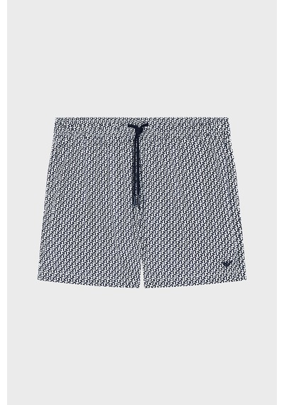 Emporio Armani Erkek Deniz Şortu Em000583 Af20439 F0026 Lacivert Beyaz