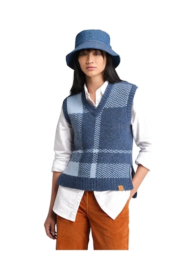 Timberland Wool Blend Vest Bayan Sweat Tb0a61sqegv1 Mavi
