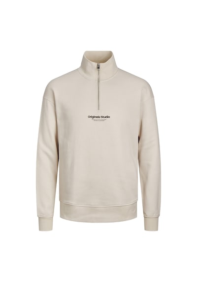 Jack & Jones Dik Yaka Yarım Fermuarlı Sweatshirt - Vesterbro 12241777 Moonbeam Yeşil
