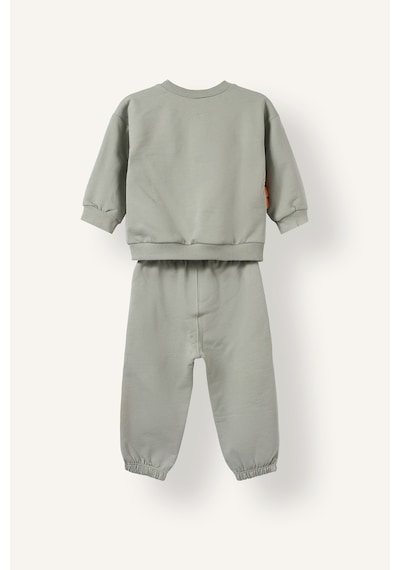Defacto Timsah Baskılı Ve Aplike Detaylı 2li Sweatshirt Takım Erkek Bebek I3754a526wnkh434 Haki-kh434
