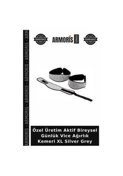 Özel Üretim Aktif Bireysel Günlük Vice Ağırlık Kemeri Xl Silver Grey