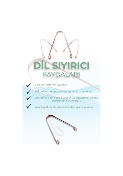 Hilal Temiz Healing Touch Healing Bakır Dil Sıyırıcı Dil Temizleyici Temizleme Aparatı