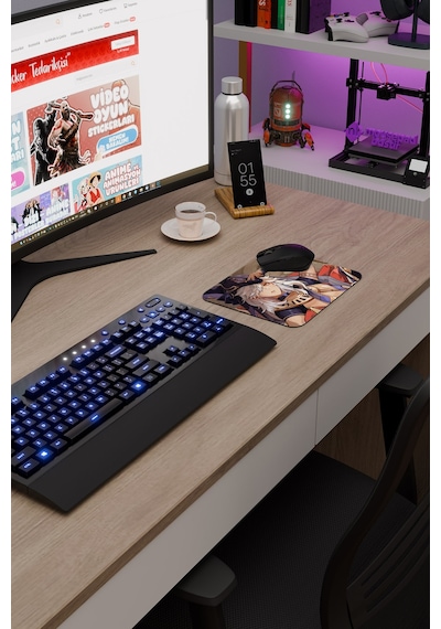 Cyno Genshin Impact Anime Gacha V1 - 22x18 Gaming Mouse Pad Fare Altlığı