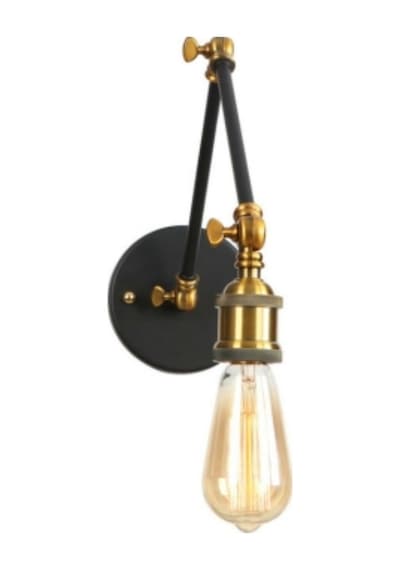 Riolight Retro Üç Mafsallı Metal Aplik Siyah