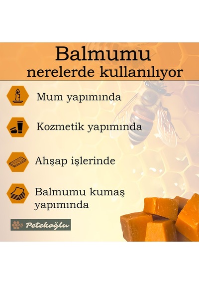 Saf Balmumu 100 G Doğal Katkısız Kesme Balmumu Kozmetik, Mum, Krem Yapımı İçin Raw Beeswax