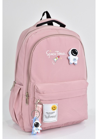 Elatae Unisex Çok Gözlü Günlük Seyahat Okul Sırt Çantası Pembe 51497