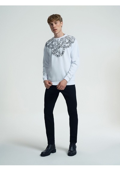 LOFT Oversize Fit Erkek Sweatshirt Lf2034957 Q1.v1 Beyaz
