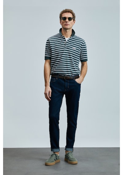 Lufian Frencesco Smart Jean Erkek Pantolon Slim Fit Mavi Mavi 111200186100300 Mavi