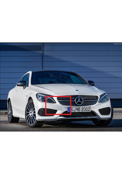 Mercedes C-class W205 Coupe Cabrio Amg-line Ön Tampon Çeki Kancası Kapağı
