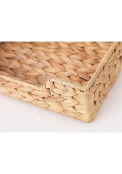 Sumuhome Cıssan Dekoratif Hasır Peçetelik Su Sümbülü 22x13 Hasır