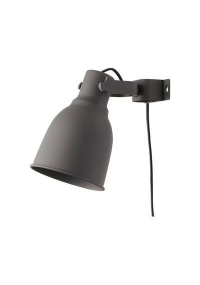 Ikea Hektar Duvar Lambası, Koyu Gri, 11 Cm, Mandal Spotu
