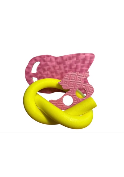 Yüzme Tahtas 3 Lü Set Tahta Açık Pembe Koyu Pembe Makarna Sarı Çok Renkli