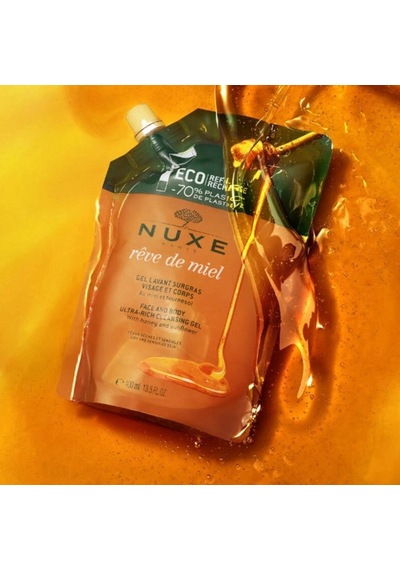 Nuxe Reve De Miel Face And Body Ultra Rich Cleansing Gel 400 Ml - Refill