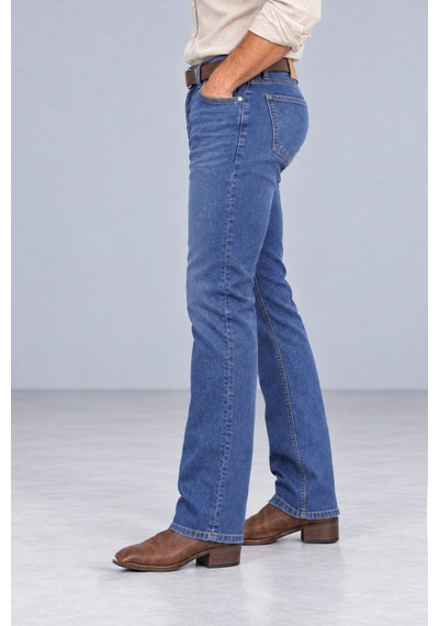 Cedy Denim Cedy Denım-regular Fit Yüksek Bel Esnek Jean Erkek Kot Pantolon C336 Mavi