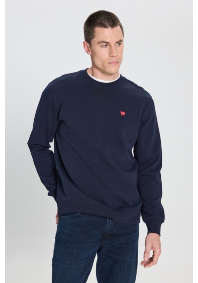 Wrangler Regular Fit Normal Kesim Bisiklet Yaka Lacivert Sweatshirt W242726410 Navy