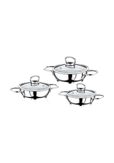 Safinox Eva 6 Parça Tel Kulplu Omlet Çelik Sahan Seti 16-18-20 CM