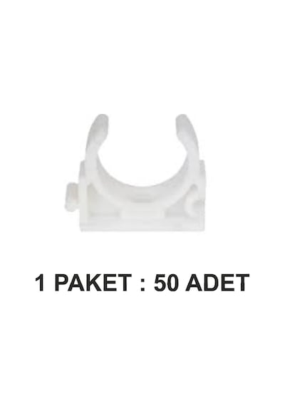 Dizayn Pprc Tekli Kelepçe 20 Mm Paket 50 Lu