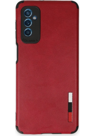 Cosmotex Newface Samsung Galaxy Uyumlu  M52 5g Kılıf Loop Deri Silikon - Kırmızı