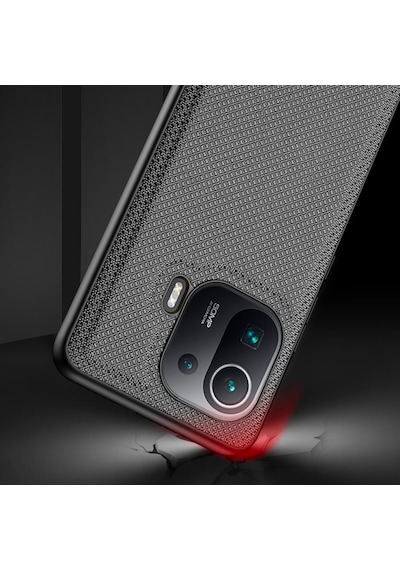 Dux Ducis Fino Serisi Xiaomi Mi 11 Pro Kilif Premium Kumas 305111124 - Renk / Gri Dux Ducis Fino Serisi Xiaomi Mi 11 Pro Kilif Premium Kumas 305111124 - Renk / Gri