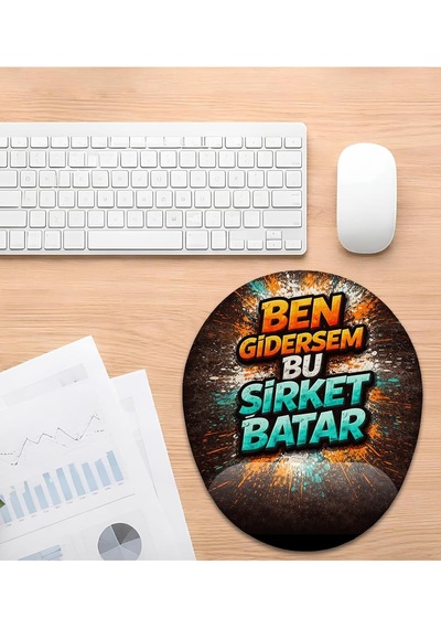 Ben Gidersem Bu Şirket Batar Bilek Destekli Mouse Pad