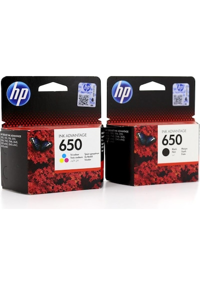 Hp 650 Cz101A / Cz102A Set Kartuş  Paket