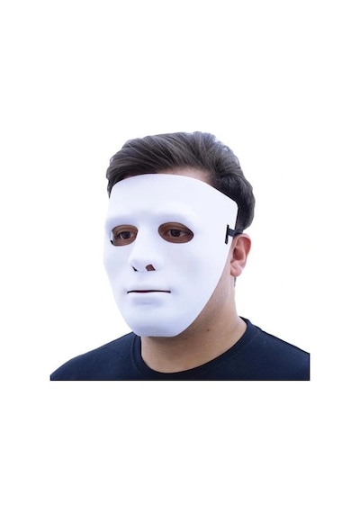 Beyaz Renk Hip Hop Anonim Jabbawockeez Dans Maskesi 18x19 Cm Diğer