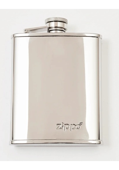 Zippo Çelik Matara 177ml 6 Oz - Parlak Krom Gri