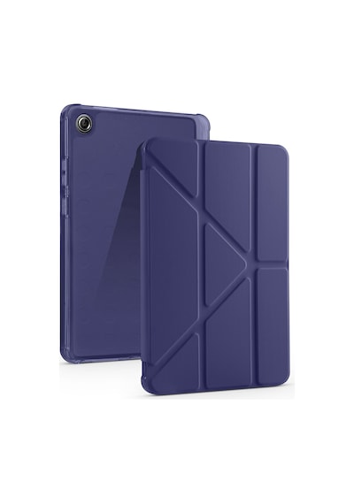 Maks Technology Lenovo Tab One 8.7 Tb-305fu Kılıf Mkst Tri Folding Kalem Bölmeli Standlı Kılıf - Siyah Tablet Kılıfı