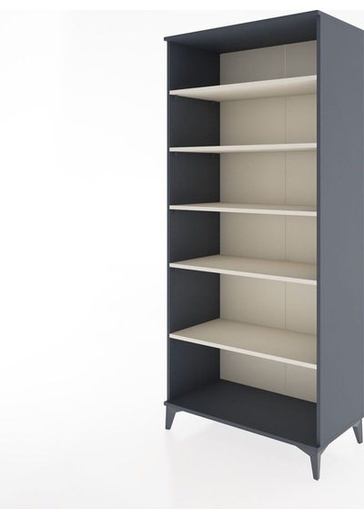 Hyperion Dolap 5 Raflı 88x44x195 Antrasit-aytaşı Antrasit