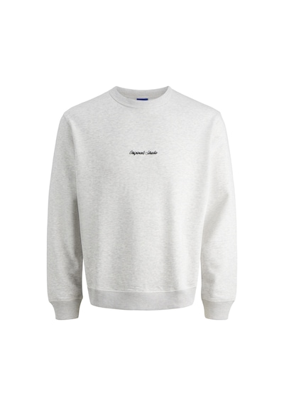 Jack & Jones Erkek Gögüs Nakis Islemeli Sweat - Norrebro - 12282893 Beyaz Melanj