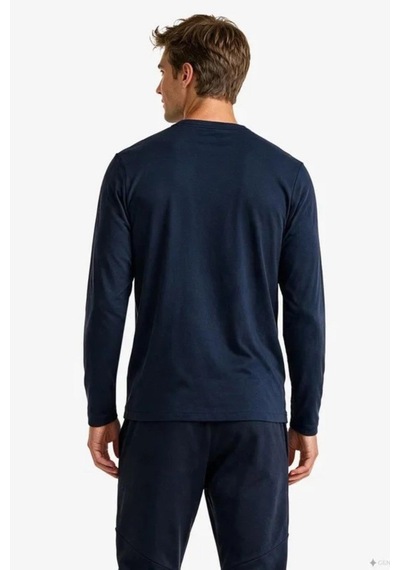 Nautica Erkek Lacivert Regular Fit Uzun Kollu T-shirt-24201