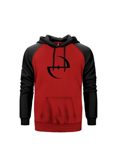 Evanescence Classic Logo Kırmızı Renk Reglan Kol Sweatshirt Kırmızı
