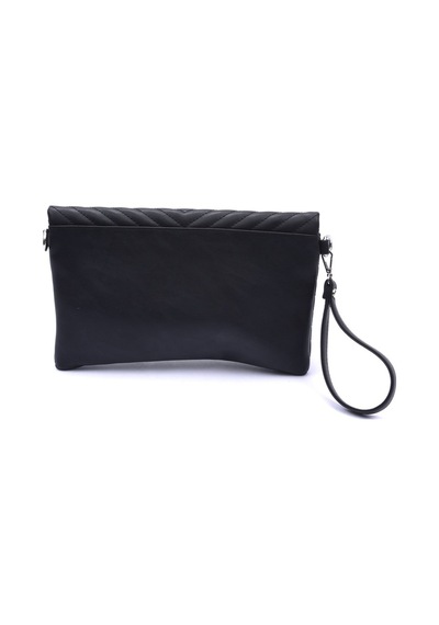 Barbara Kadın Clutch Çanta 67-6010 Sıyah - Sıyah Siyah