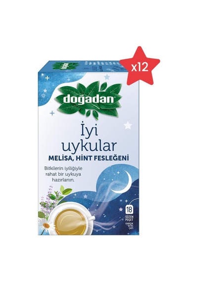 İyi Uykular Çayı Melisa Ve Hint Fesleğeni X 12 Adet