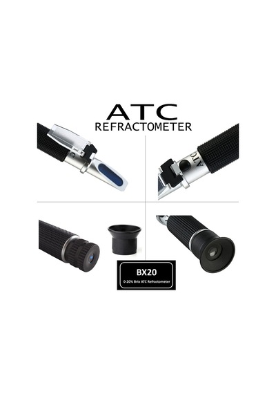 ATC BX20 Refraktometre 0-20 Brix Şekerli Çözeltiler